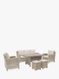 KETTLER Palma 7-Seater Garden Dining/Lounge Set with Wood-Effect Table Top