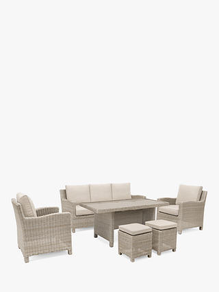KETTLER Palma 7-Seater Garden Dining/Lounge Set with Glass Table Top