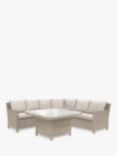 KETTLER Palma Grande 6-Seat Garden Corner Sofa and Table Set, Oyster/Stone