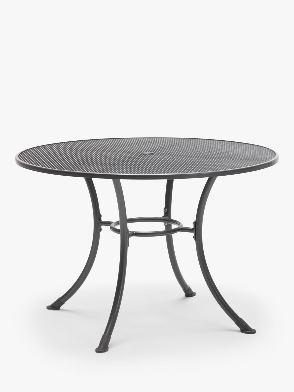 Photo of John lewis henley by kettler 6-seater round garden dining table iron grey