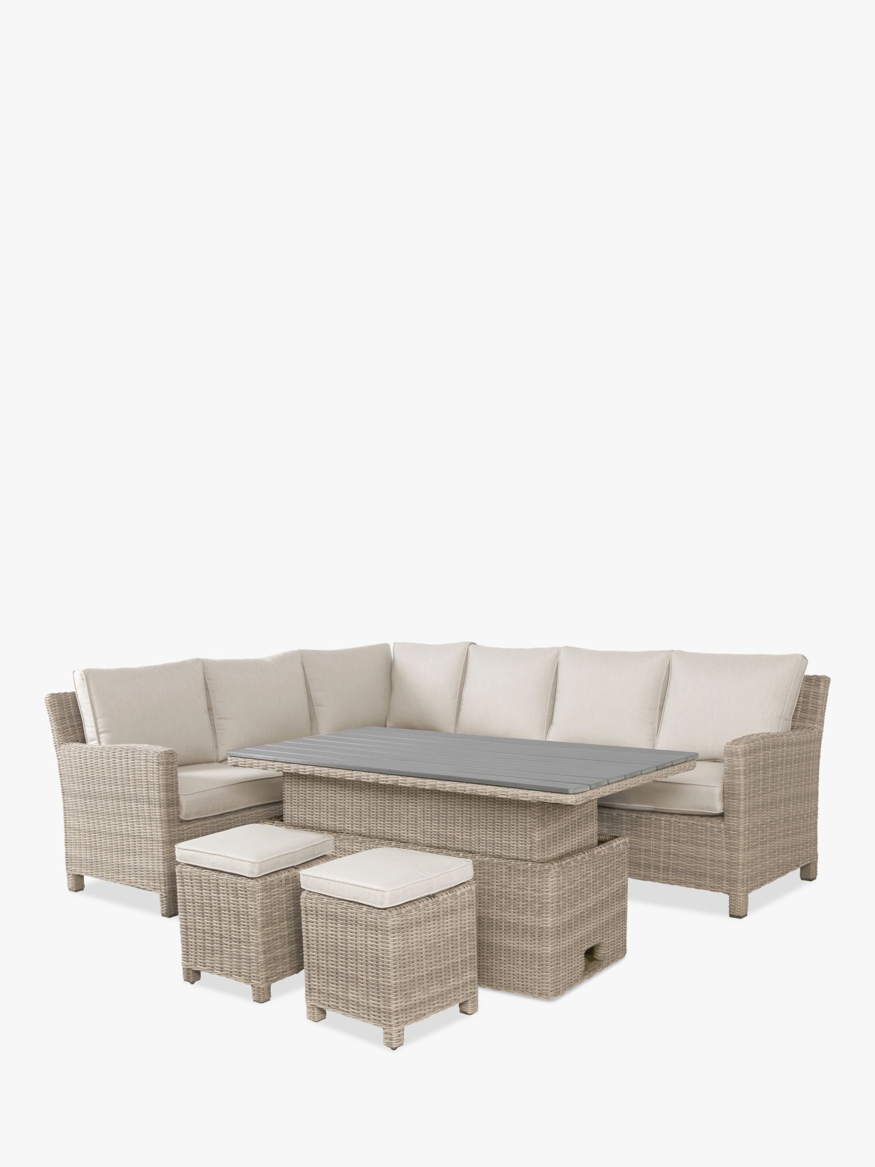Photo of Kettler palma 8-seater corner garden sofa adjustable table & stools set