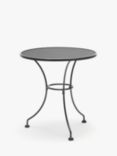 John Lewis Henley by KETTLER 2-Seater Round Garden Bistro Table, 70cm, Iron Grey