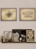 Air Ship 'Travel V' Framed Print, 36 x 46cm, Brown