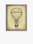 Air Balloon 'Travel III' Framed Print, 42 x 36cm, Brown