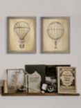 Air Balloon 'Travel III' Framed Print, 42 x 36cm, Brown