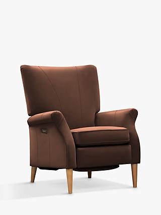 Classic Motion Range, Parker Knoll Classic Motion Recliner High Back Leather Armchair, Como Oak Leather