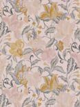 John Lewis & Partners Lydia Floral Made to Measure Curtains or Roman Blind, Turmeric