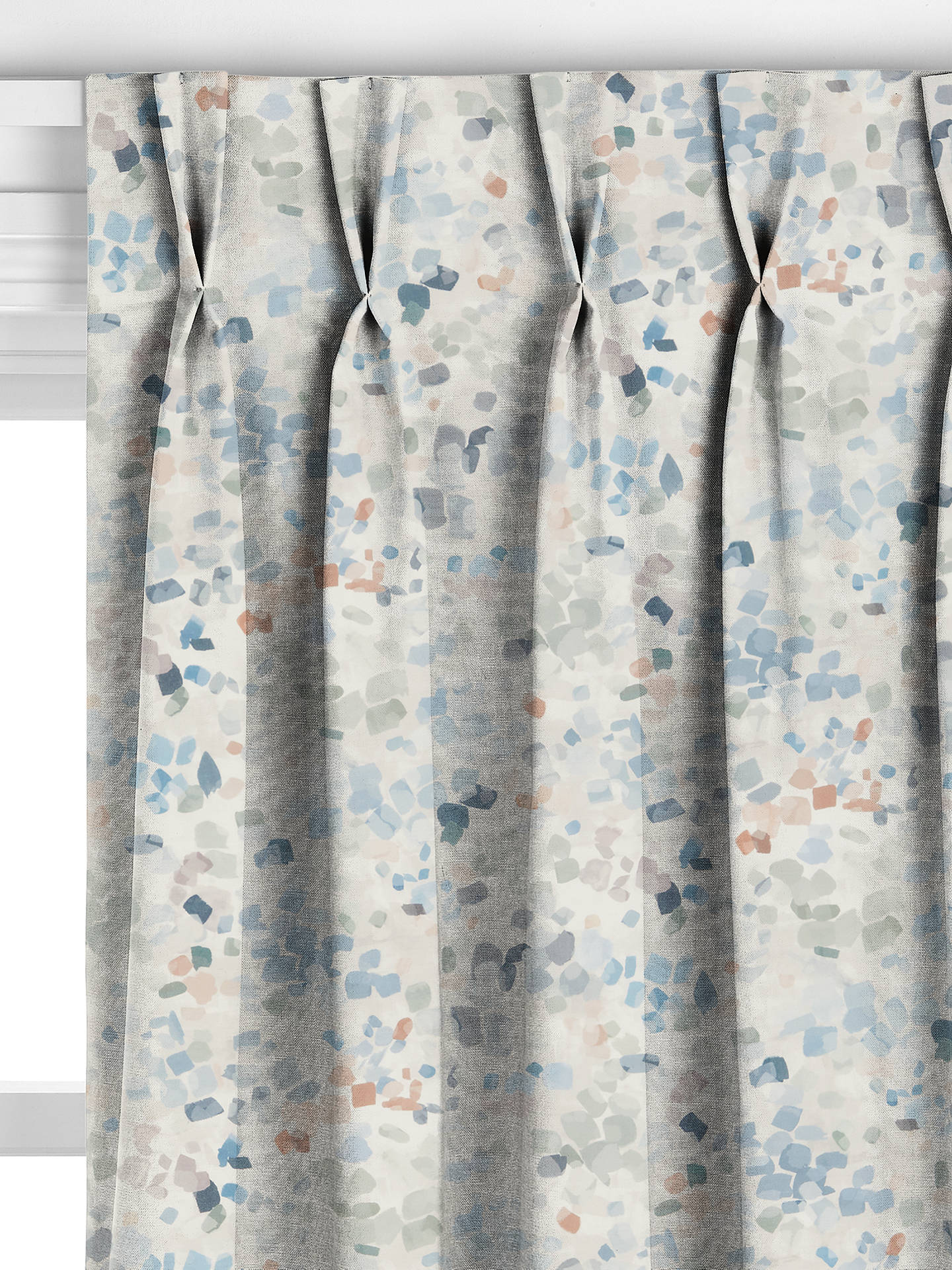 John Lewis Dapple Made to Measure Curtains, French Blue