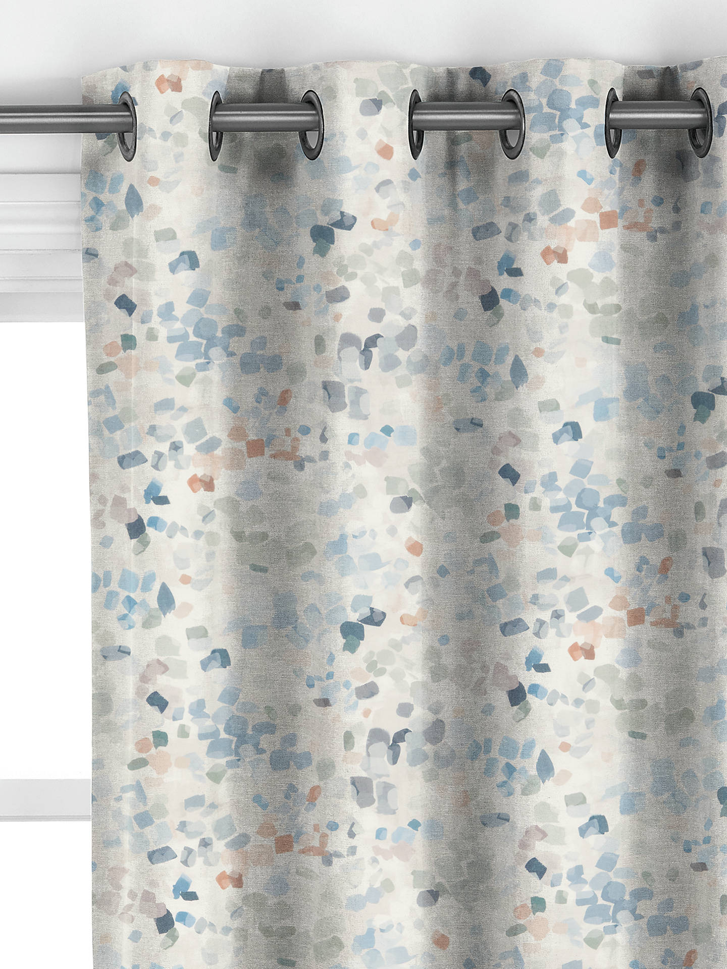 John Lewis Dapple Made to Measure Curtains, French Blue