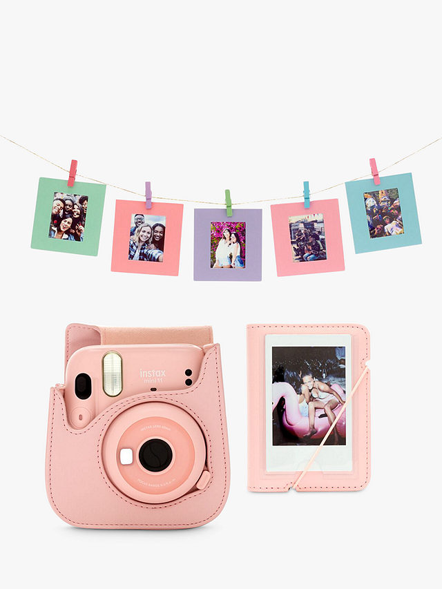 Fujifilm Instax Mini 11 Kit with Camera Case, Photo Album Photo Cards Hanging
