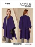 Vogue Misses' Unlined Cape Sewing Pattern, V1818, A