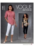 Vogue Misses' Aysmmetric Tunic Top Sewing Pattern V1805, A