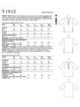 Vogue Misses' Tunic Top Sewing Pattern V1812, A