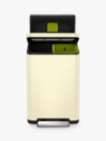 EKO X Cube Recycling Bin, 40L, Cream