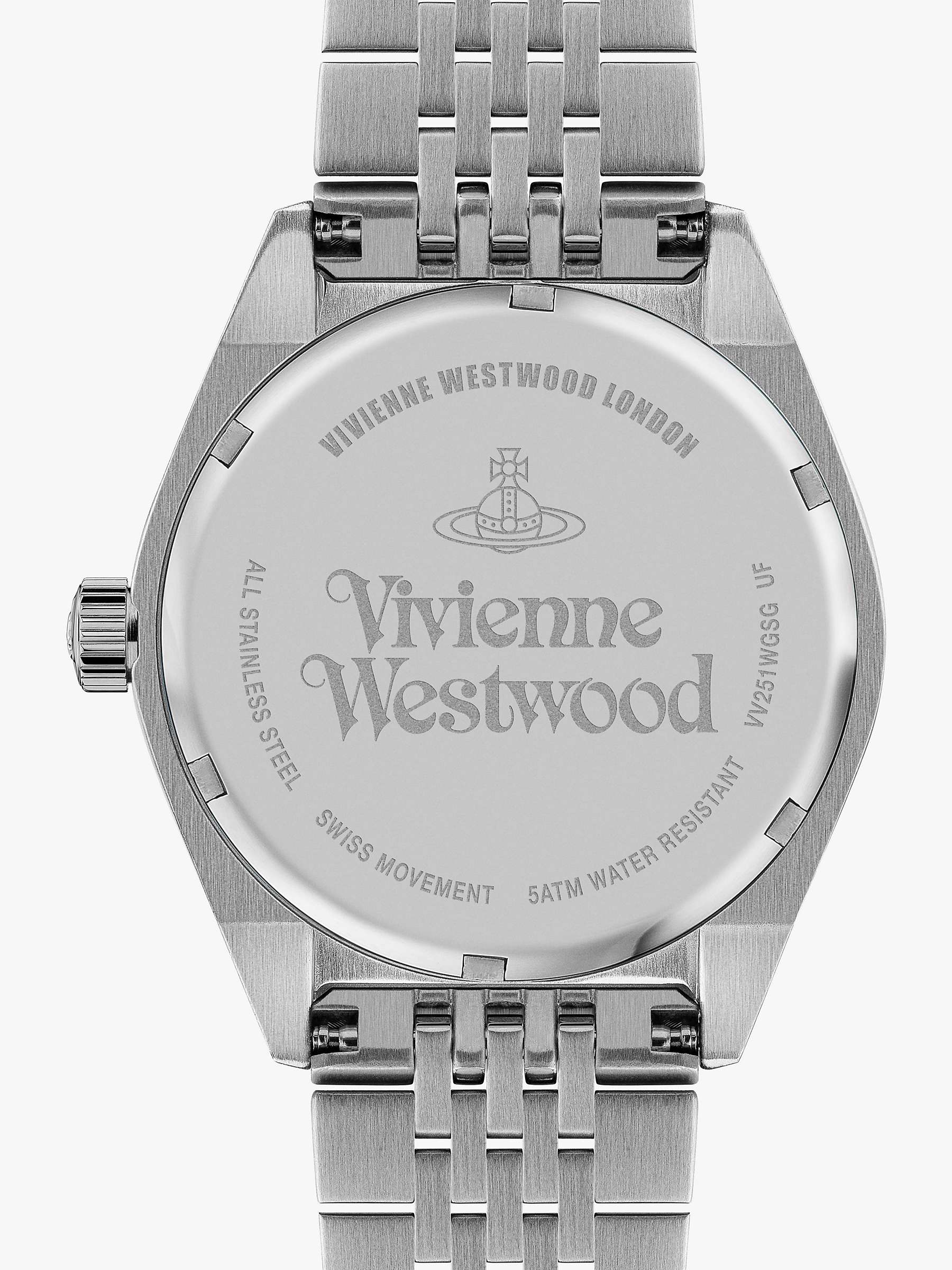 Buy Vivienne Westwood VV251WGSG Women's Lady Sydenham Bracelet Strap Watch, Multi/Pale Grey Online at johnlewis.com