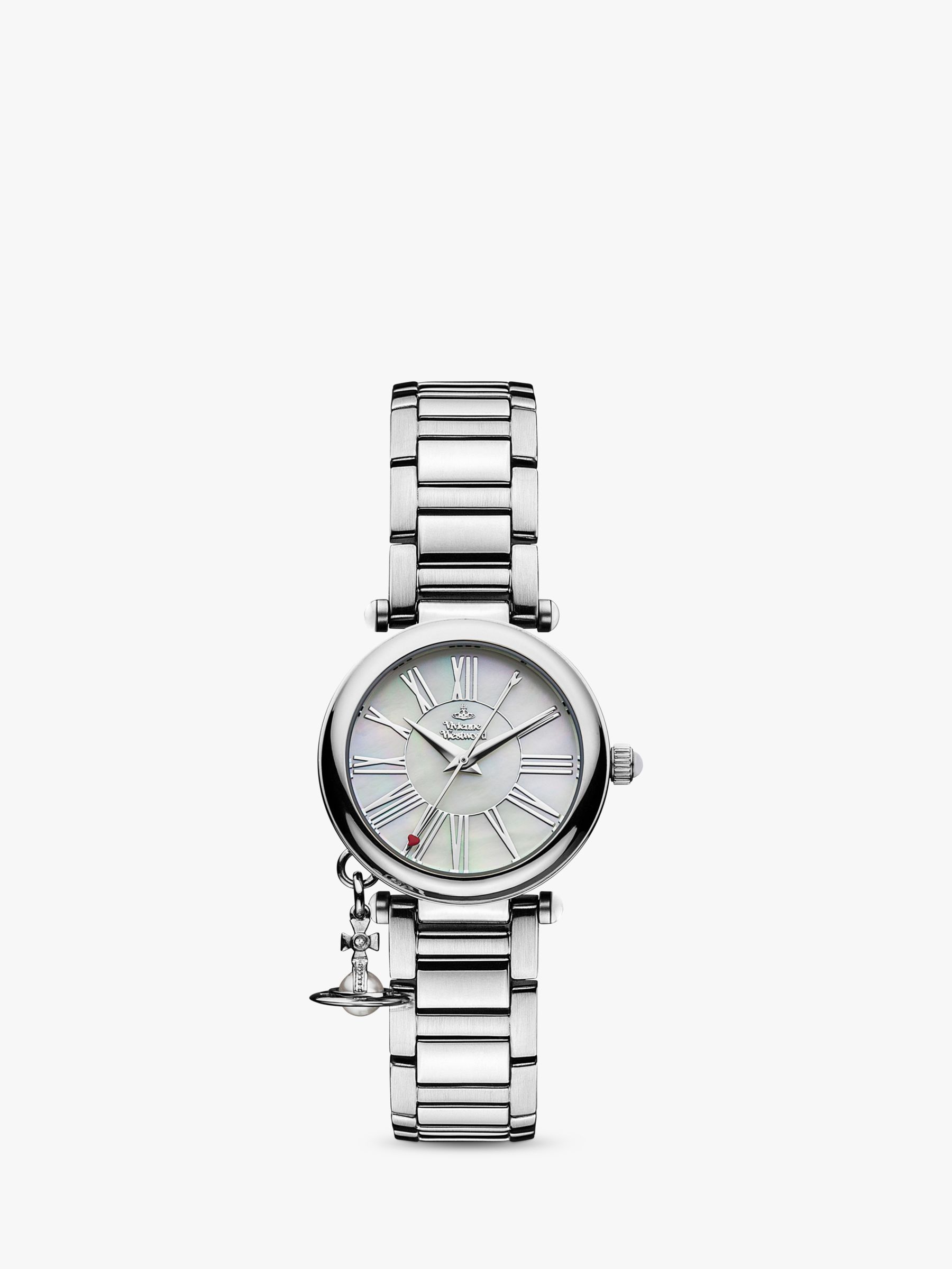 Vivienne Westwood Women's Mother Orb Bracelet Strap Watch, Silver ...