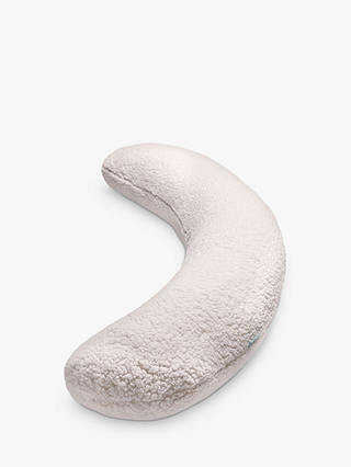 Kally Sleep Sherpa Fleece Full Length Body Support Pillow, White