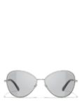 CHANEL Irregular Sunglasses CH4266 Silver/Grey
