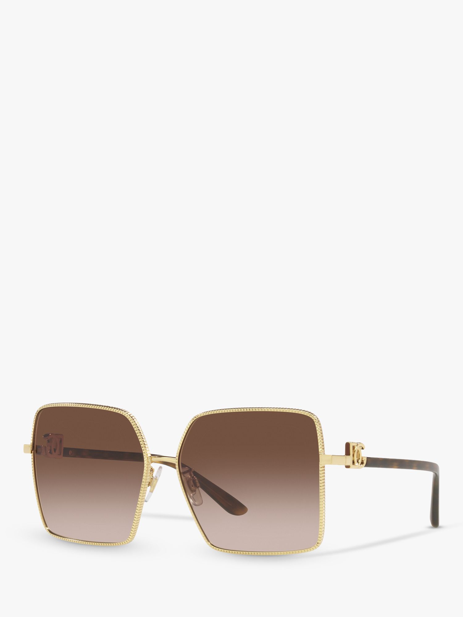 Metallic Womens Accessories Sunglasses Dolce & Gabbana Sunglasses in Gold 