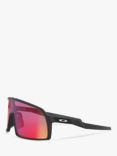 Oakley OO9462 Men's Sutro Prizm Rectangular Sunglasses, Matte Black/Mirror Multi