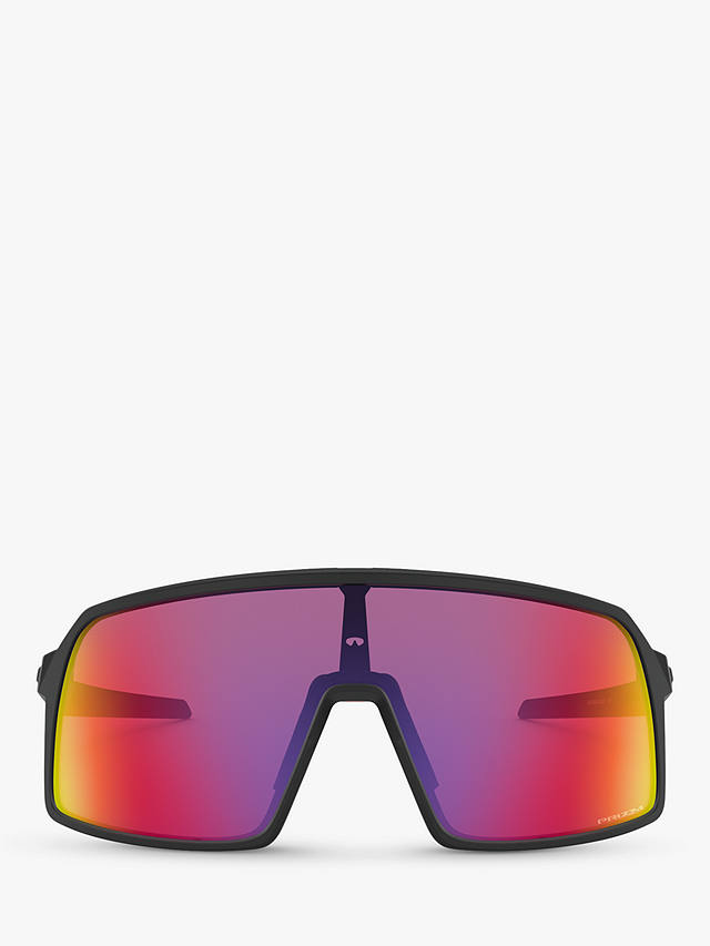 Oakley OO9462 Men's Sutro Prizm Rectangular Sunglasses, Matte Black/Mirror Multi