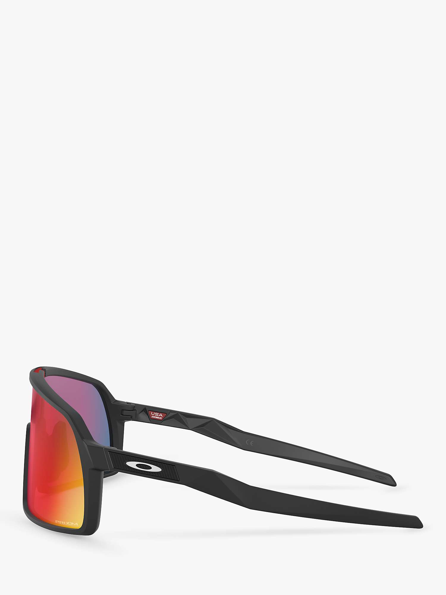 Buy Oakley OO9462 Men's Sutro Prizm Rectangular Sunglasses, Matte Black/Mirror Multi Online at johnlewis.com