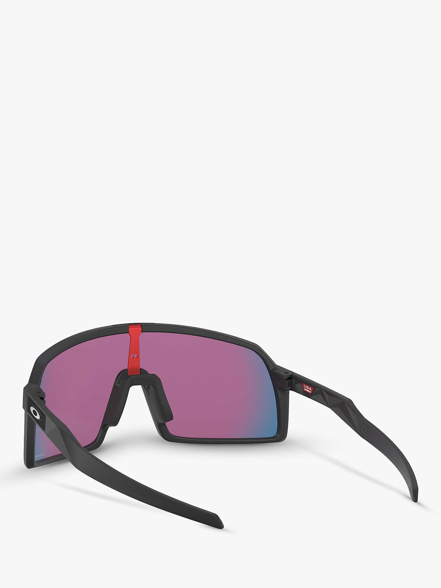 Buy Oakley OO9462 Men's Sutro Prizm Rectangular Sunglasses, Matte Black/Mirror Multi Online at johnlewis.com