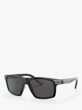 Dolce & Gabbana DG6160 Men's Polarised Square Sunglasses, Grey