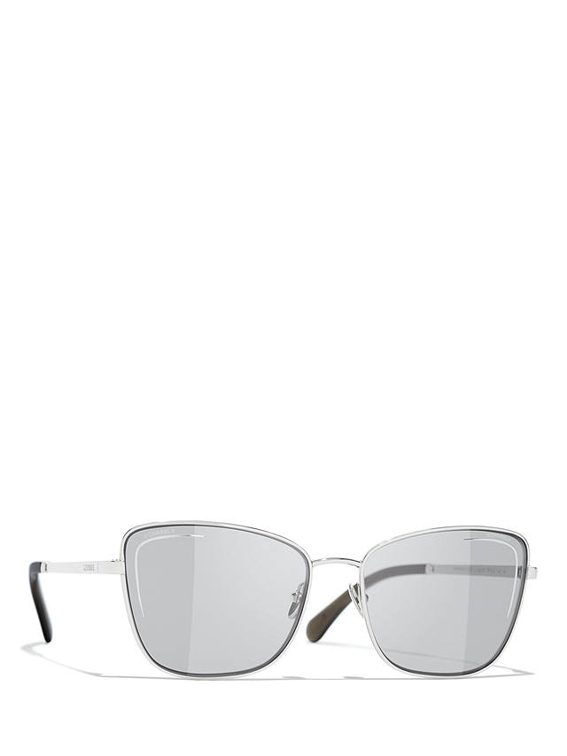 CHANEL Rectangular Sunglasses CH4267 Silver/Grey
