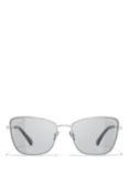 CHANEL Rectangular Sunglasses CH4267 Silver/Grey