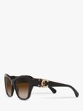 CHANEL Butterfly Sunglasses CH5457QB Black/Brown Gradient