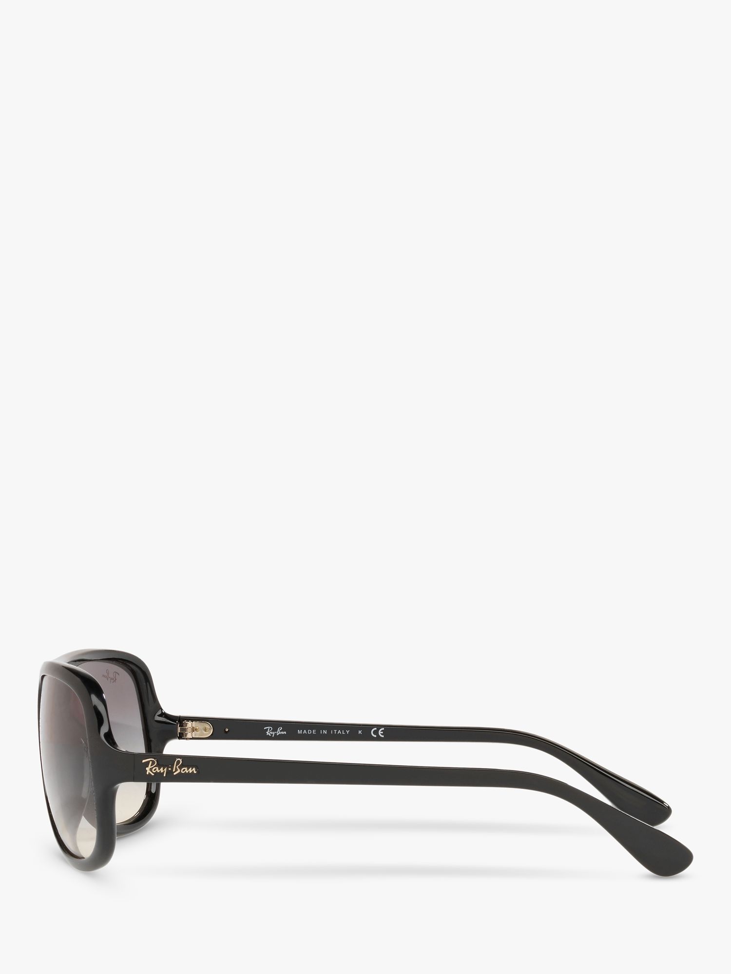 Ray-Ban RB4162 Men's Aviator Sunglasses, Black/Grey Gradient