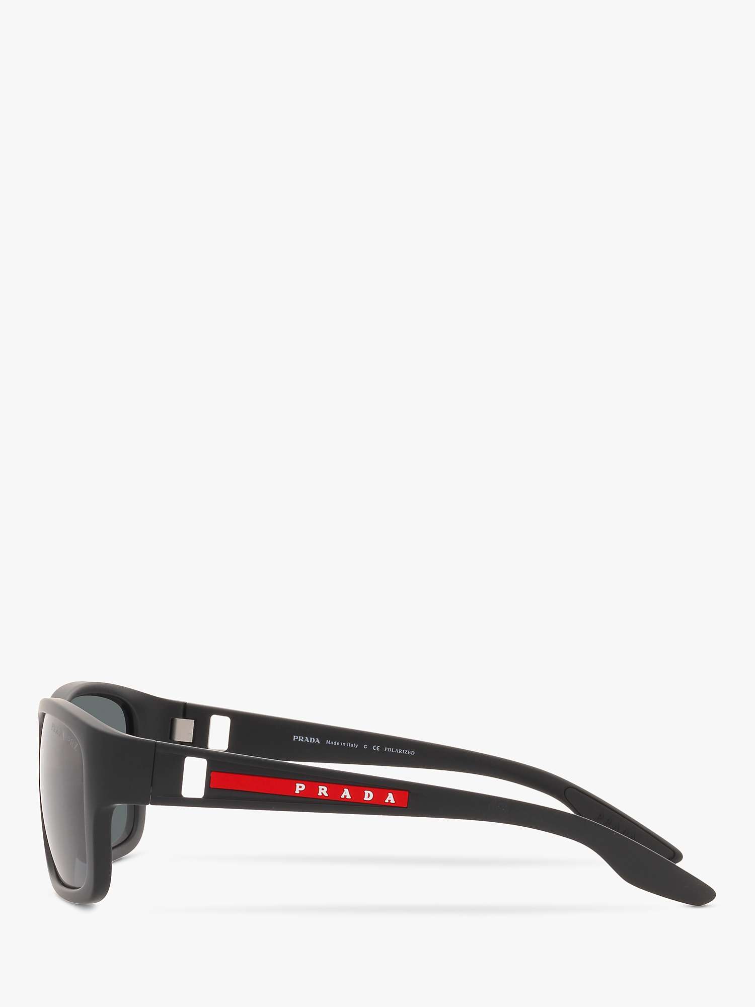 Buy Prada Linea Rossa PS 01WS Men's Pillow Polarised Sunglasses Online at johnlewis.com