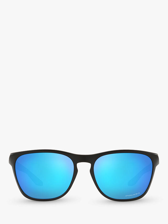 Oakley OO9479 Men's Manorburn Prizm Square Sunglasses, Matte Black//Mirror Blue