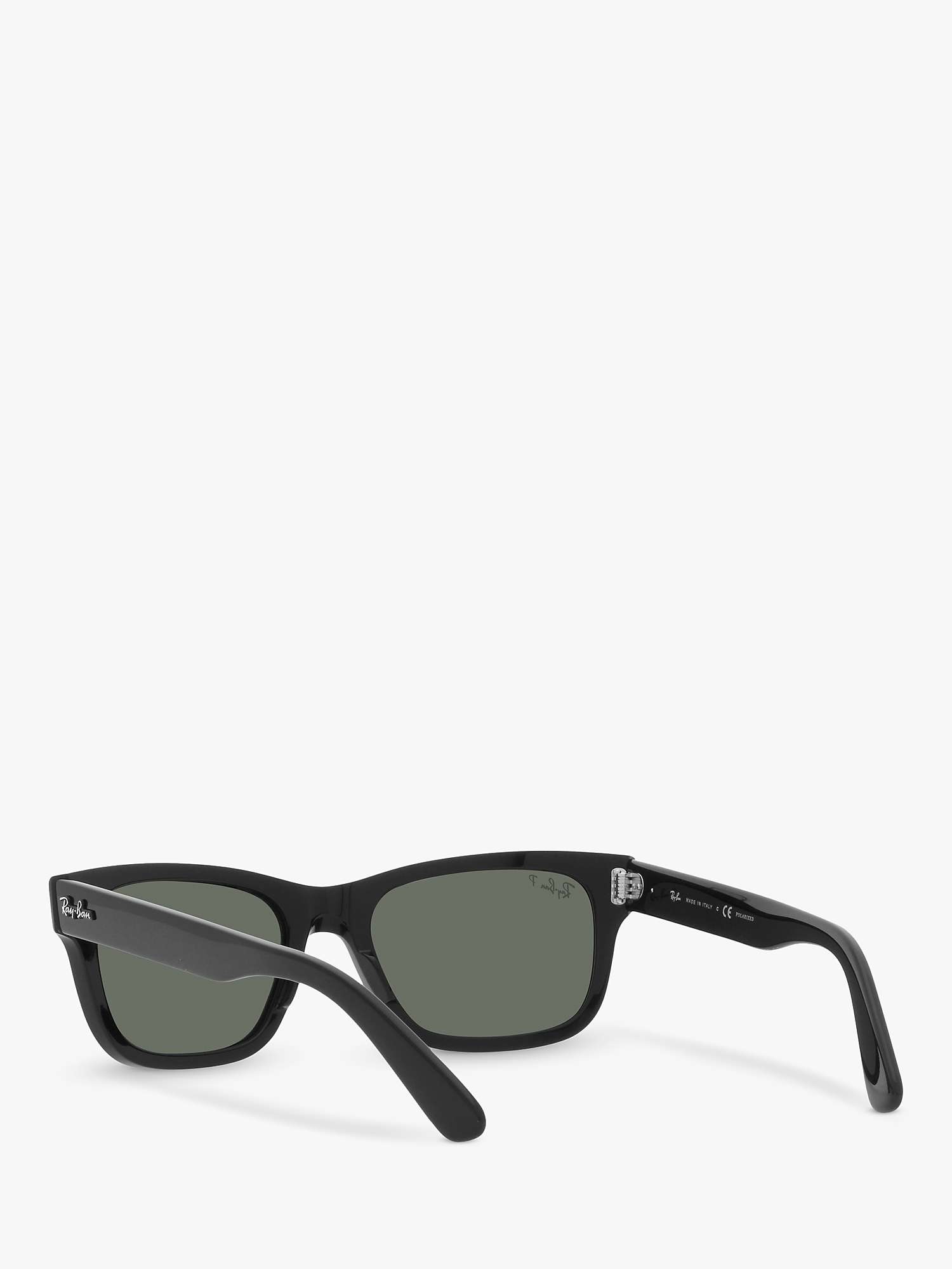Buy Ray-Ban RB2283901 Men's Polarised Sunglasses, Black/Green Online at johnlewis.com