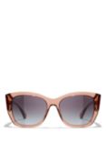 CHANEL Irregular Sunglasses CH5429 Light Brown/Grey Gradient