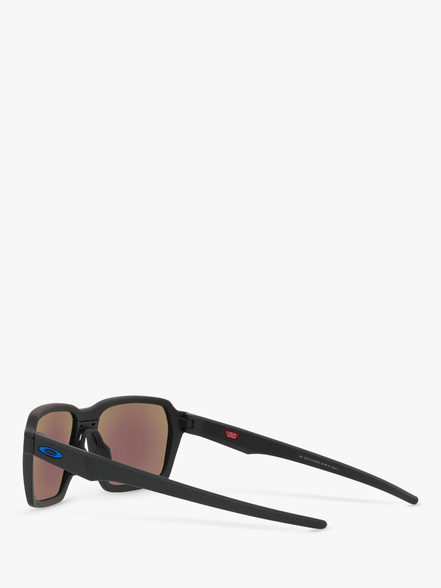 Buy Oakley OO4143 Men's Parlay Prizm Polarised Rectangular Sunglasses Online at johnlewis.com