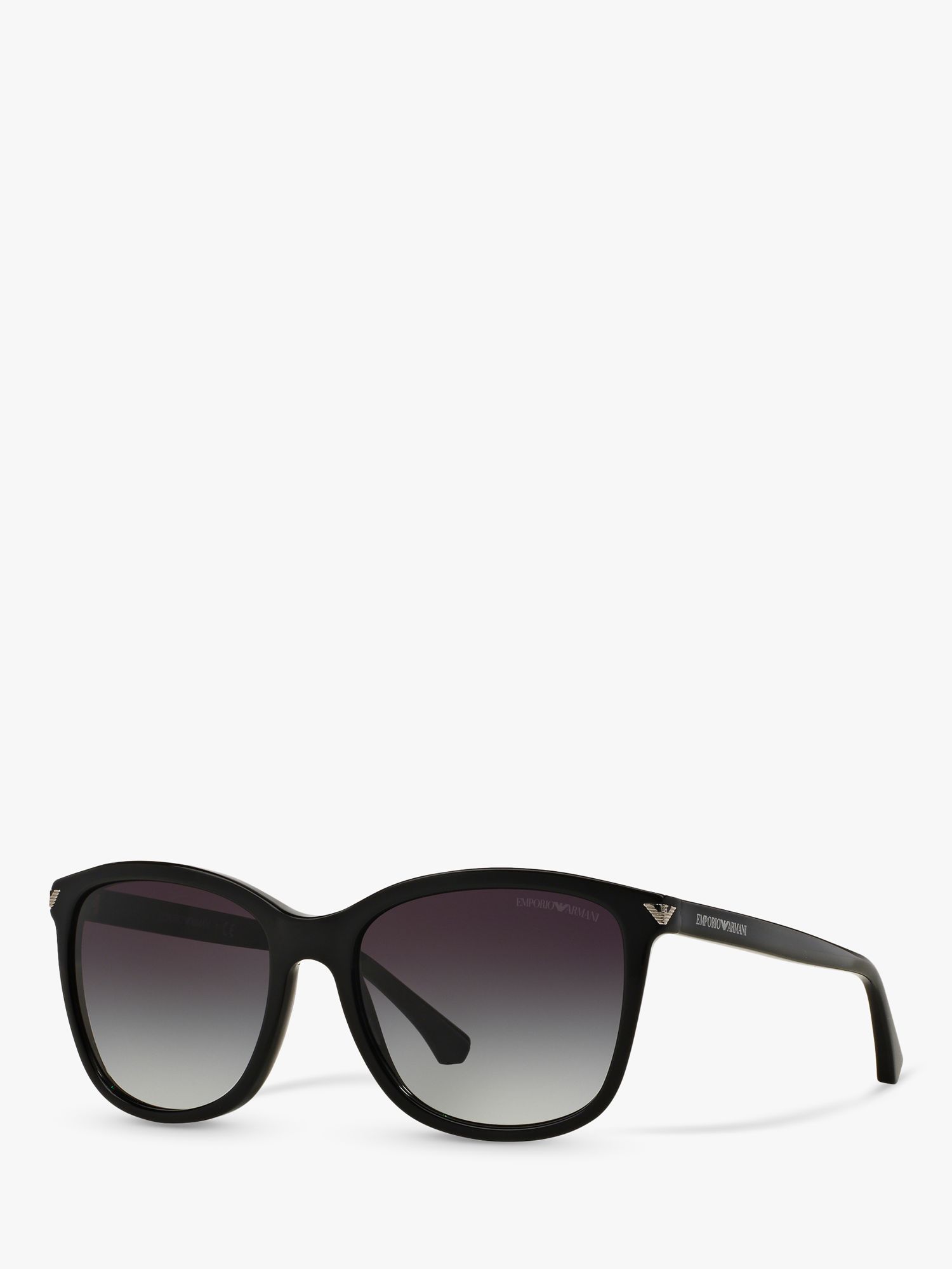 Emporio Armani EA4060 Women's Square Sunglasses, Black/Grey Gradient at  John Lewis & Partners