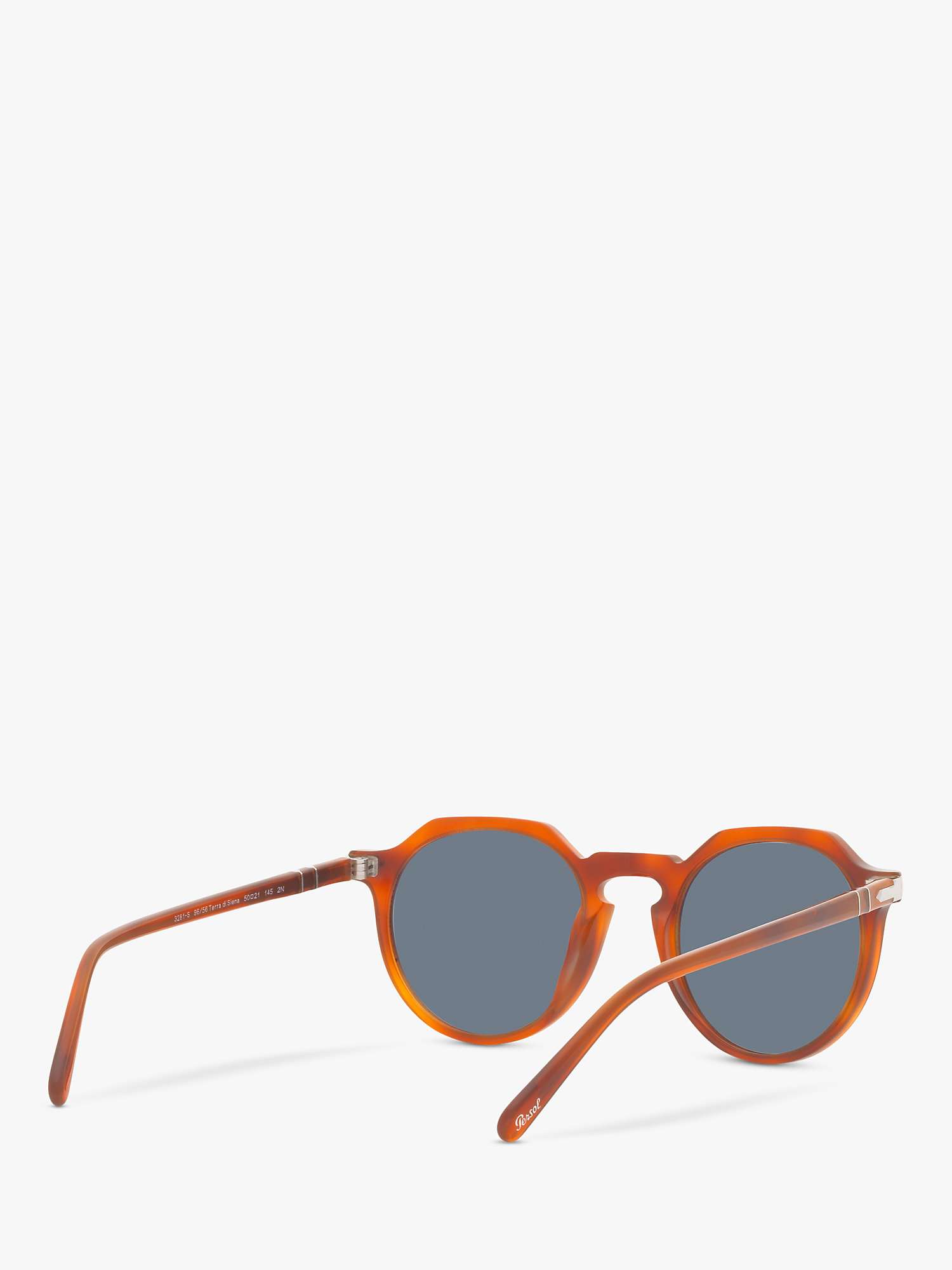 Buy Persol PO3281S Unisex Oval Sunglasses, Terra di Siena/Blue Online at johnlewis.com