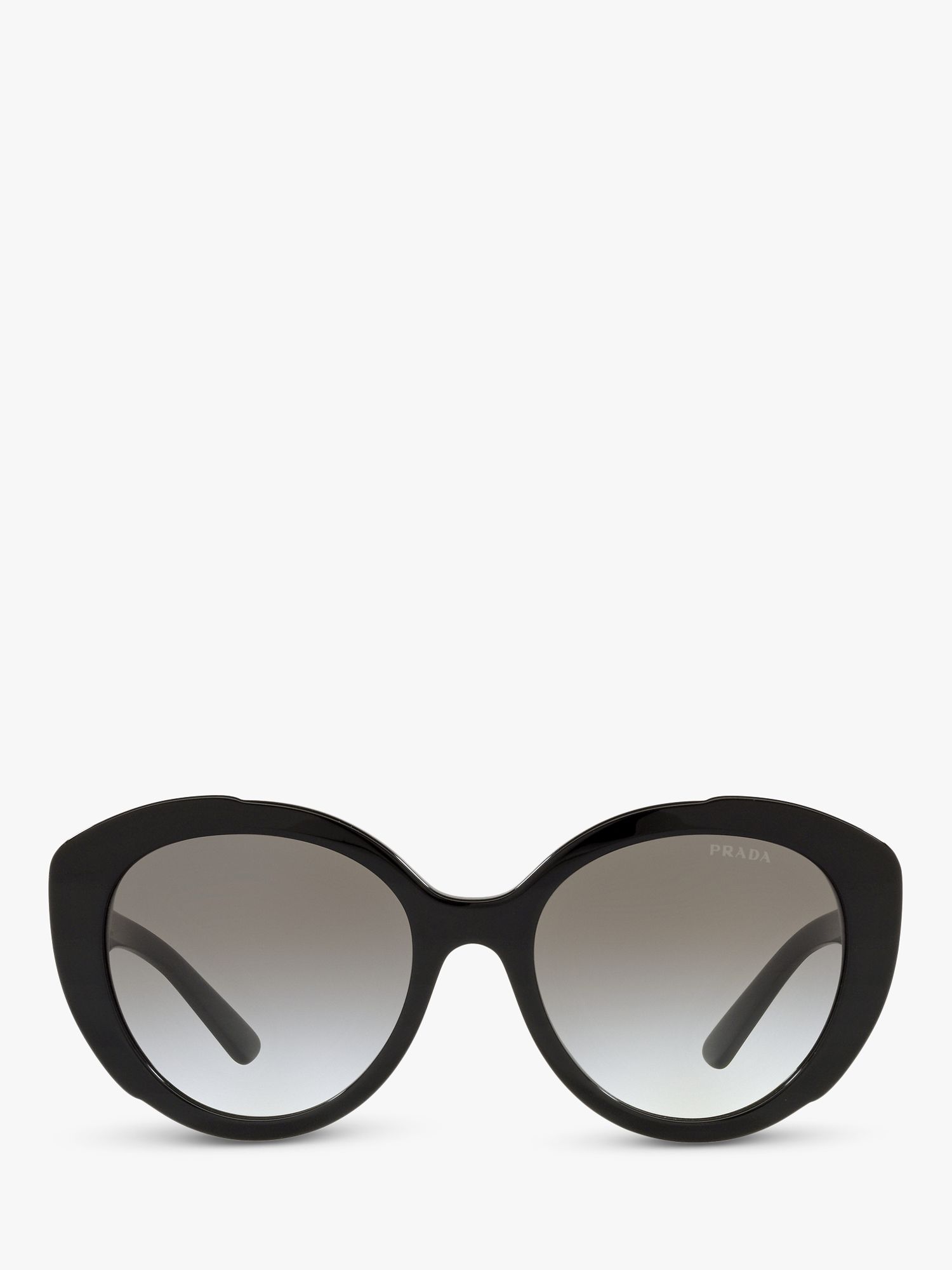 Prada PR01YS Women's Cat's Eye Sunglasses, Black at John Lewis & Partners