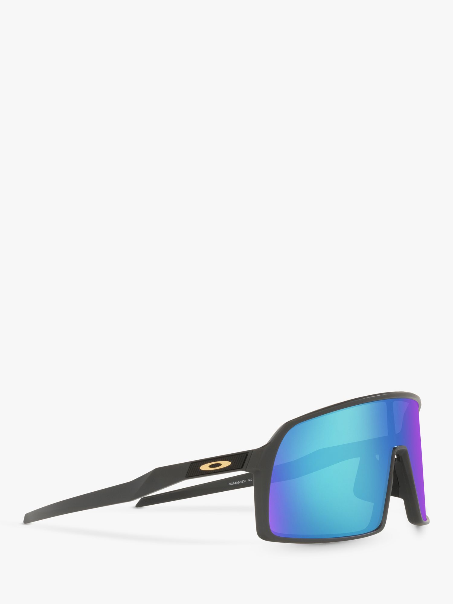 Oakley OO9406 Men's Sutro Prizm Rectangular Sunglasses, Matte Carbon/Mirror Blue