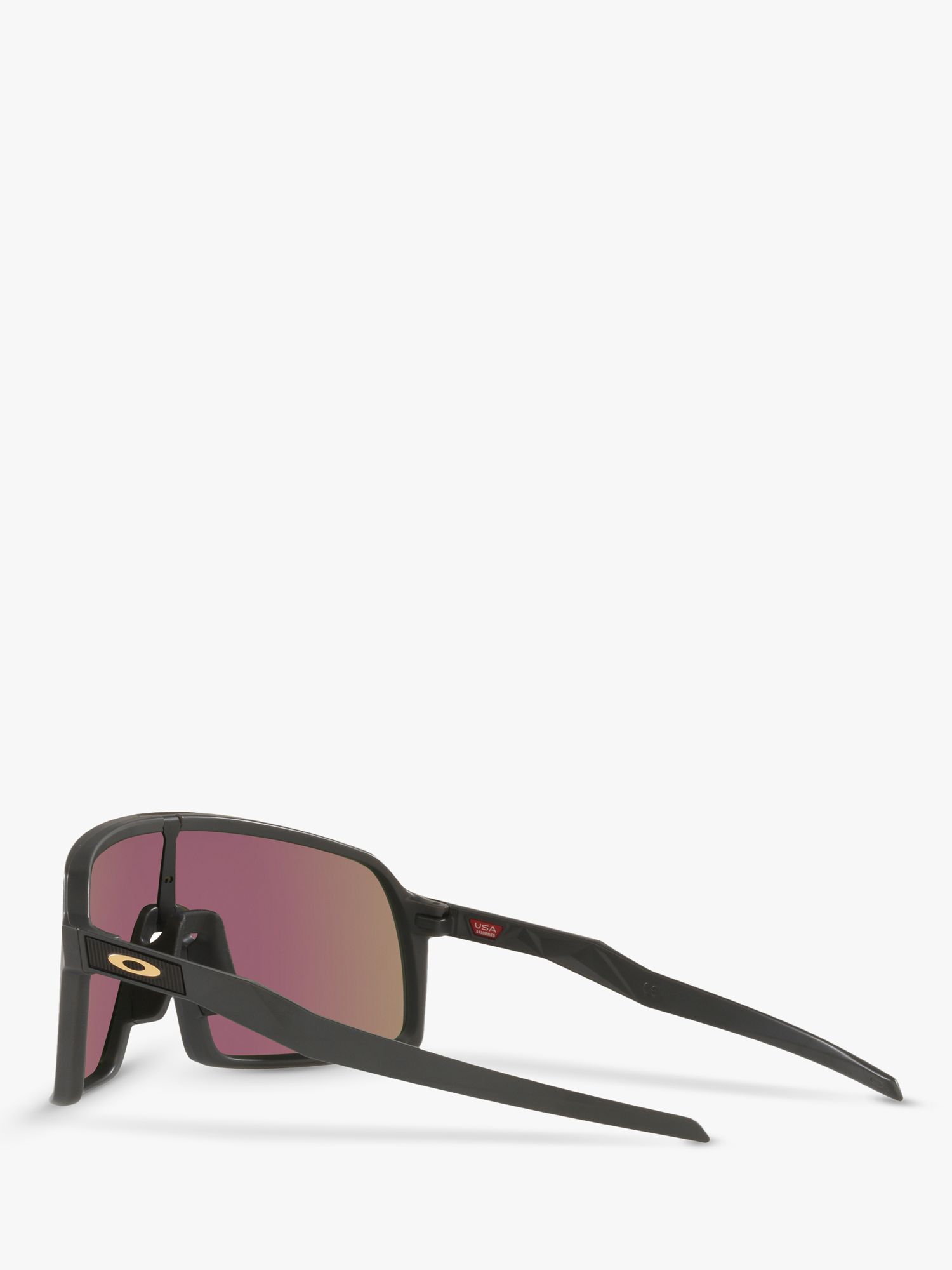Oakley OO9406 Men's Sutro Prizm Rectangular Sunglasses, Matte Carbon/Mirror Blue