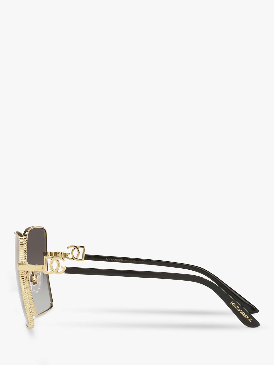 Buy Dolce & Gabbana DG227902 Women's Square Sunglasses, Gold/Grey Online at johnlewis.com