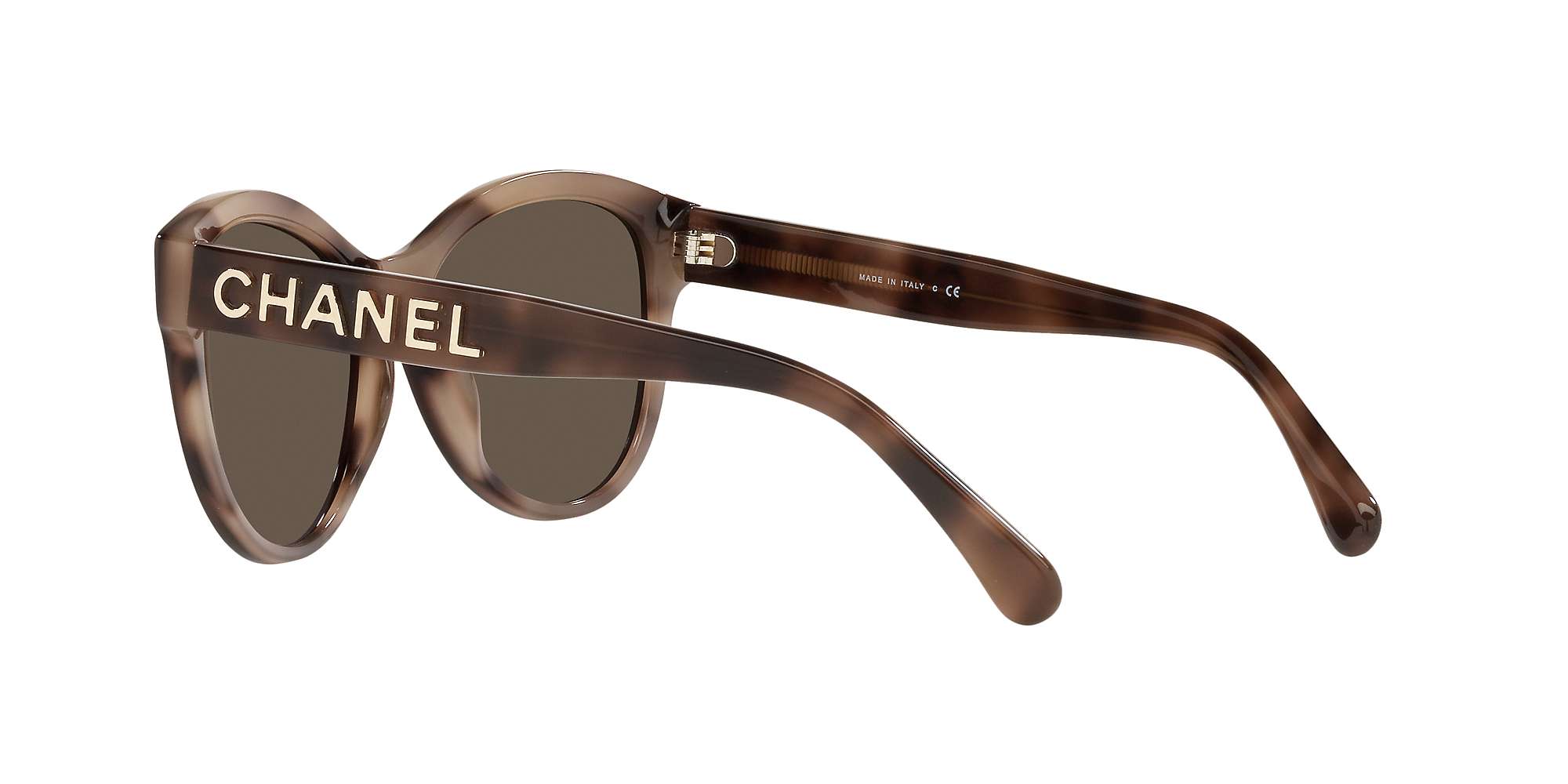 Buy CHANEL CH5458 Women's Oval Sunglasses, Havana Online at johnlewis.com