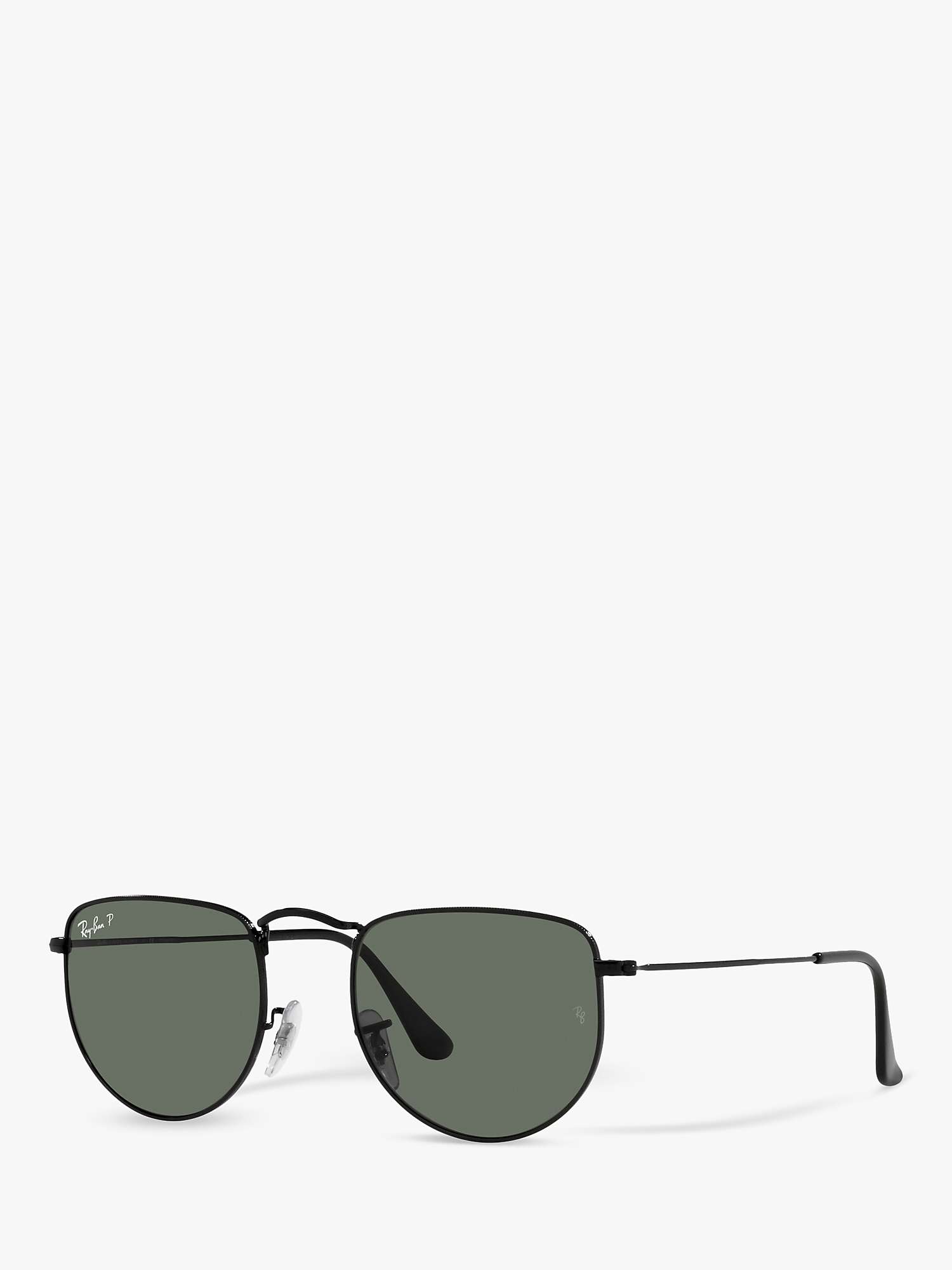 Buy Ray-Ban RB3958 Unisex Elon Polarised Sunglasses, Black/Green Online at johnlewis.com