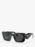 Prada PR 08YS Women's Butterfly Sunglasses, Black