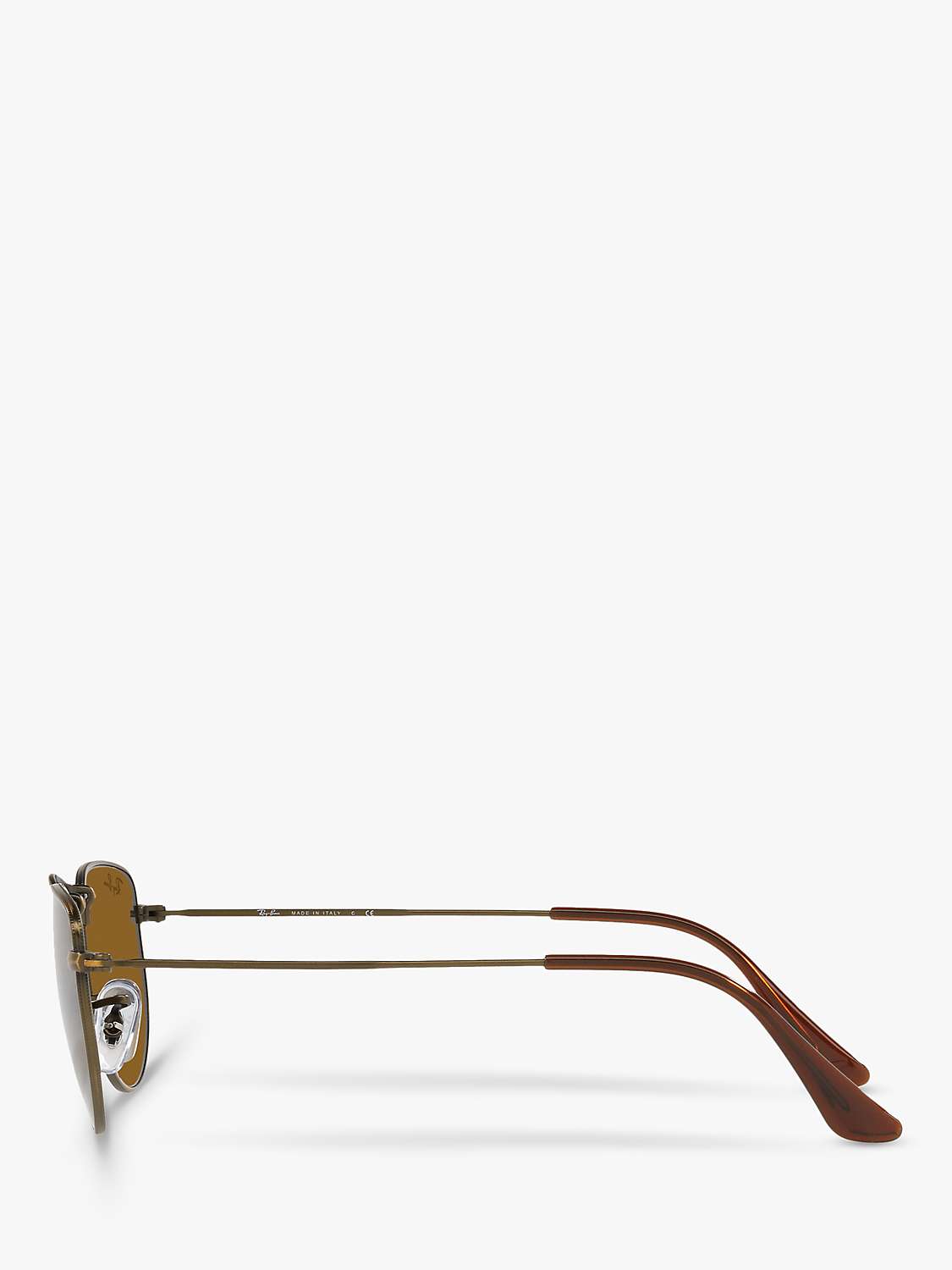Buy Ray-Ban RB3958 Unisex Elon Irregular Sunglasses, Gold/Brown Online at johnlewis.com