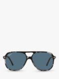 Ray-Ban RB2198 Unisex Polarised Square Sunglasses, Grey Havana