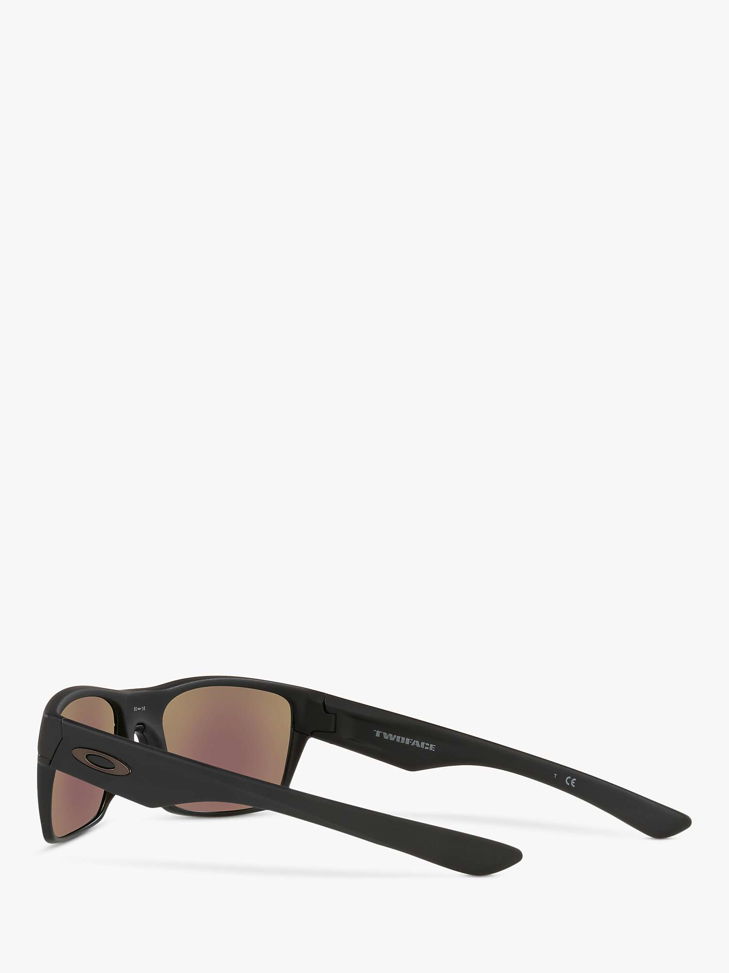 Buy Oakley OO9189 Men's Two Face Prizm Polarised Square Sunglasses, Matte Black/Mirror Blue Online at johnlewis.com