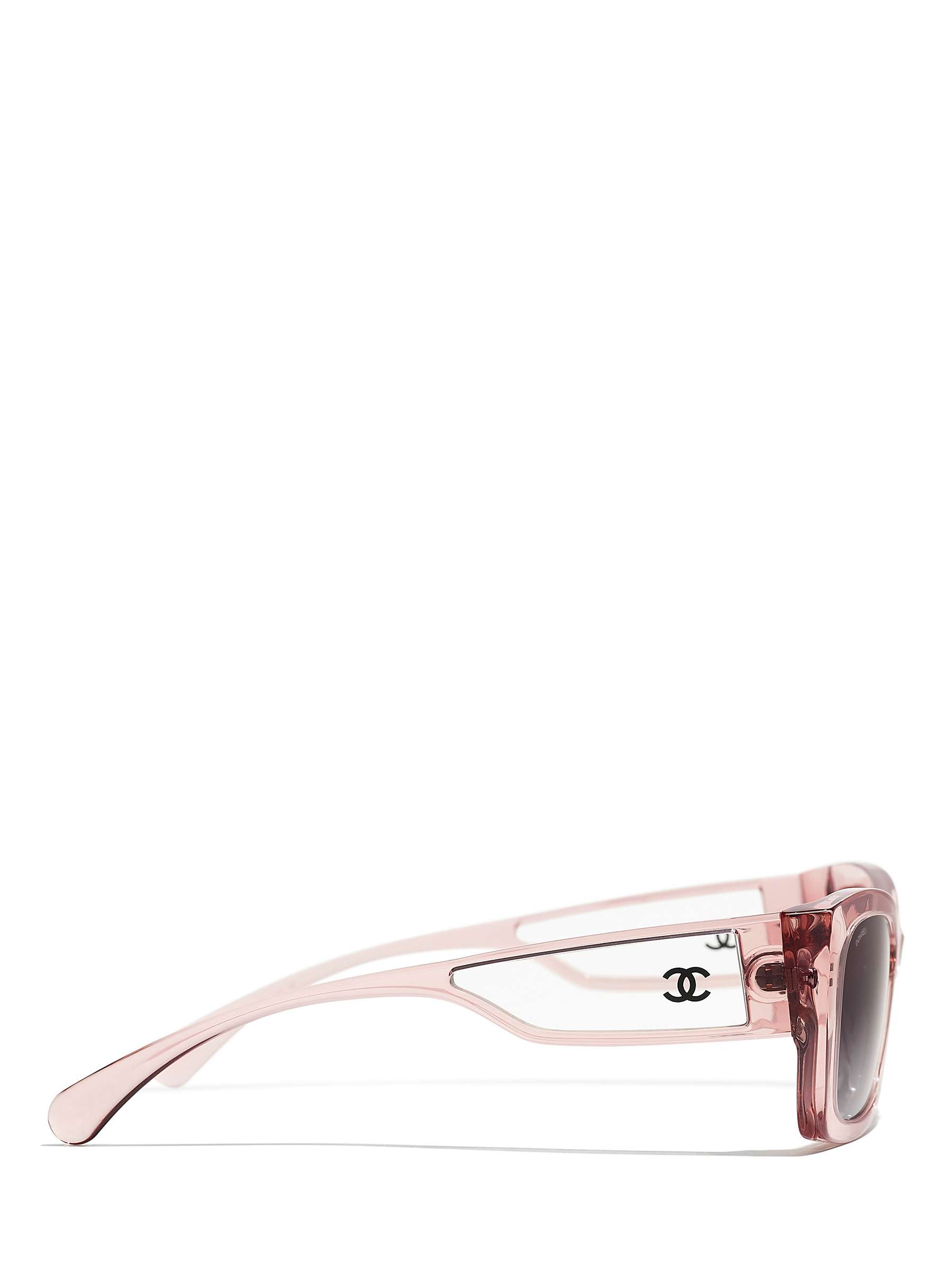 CHANEL CH5430 Women's Irregular Sunglasses, Pink at John Lewis & Partners